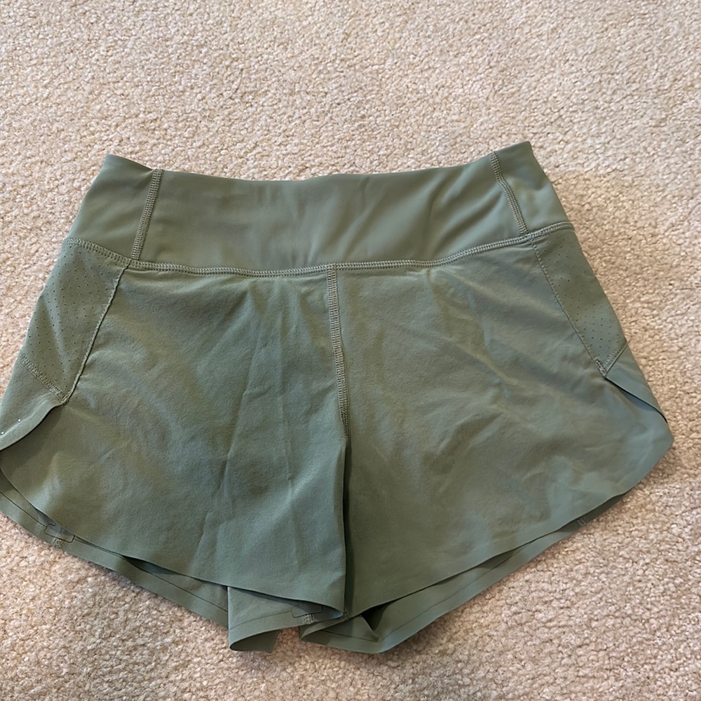 Green Athleta shorts